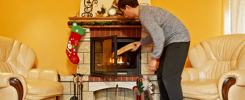 Rusted Metal Fireplace Restoration in Copperas Cove, Texas
